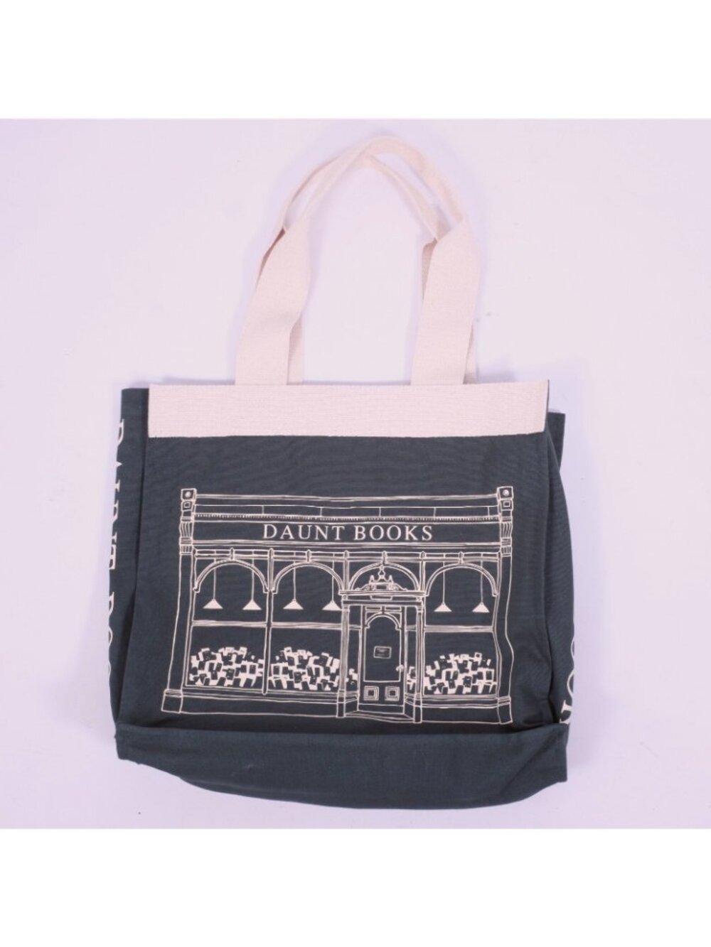 Daunt Books London tote bag US seller ready to ship green canvas - Picture 4 of 5